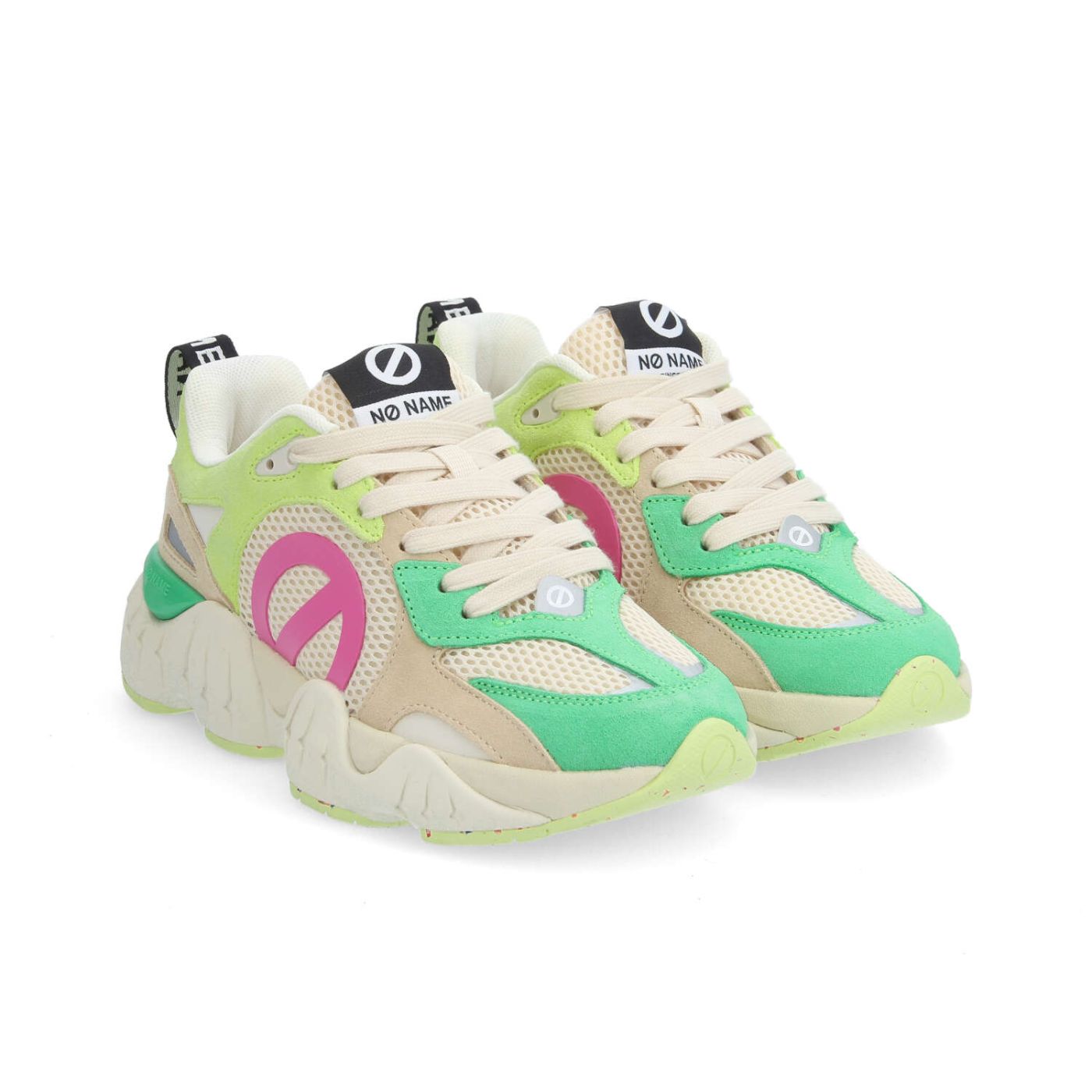 KRAZEE RUNNER W - SUEDE/MESH/SUED - VERT/BLANC CASSE